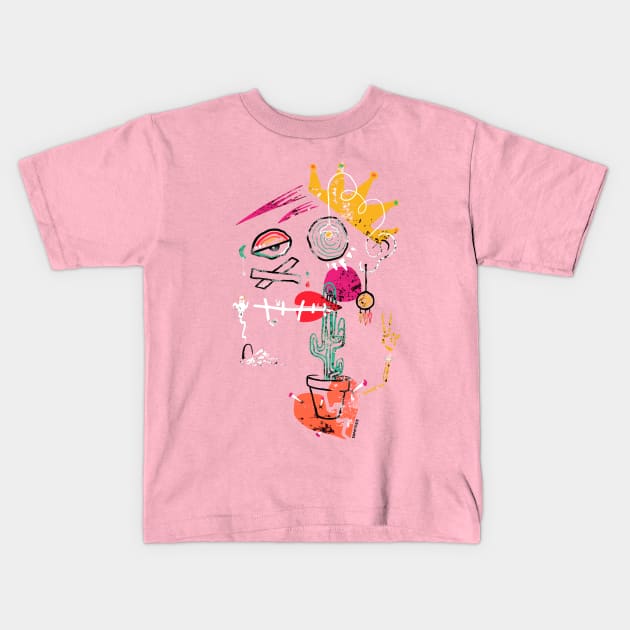 krazie daze Kids T-Shirt by somatosis